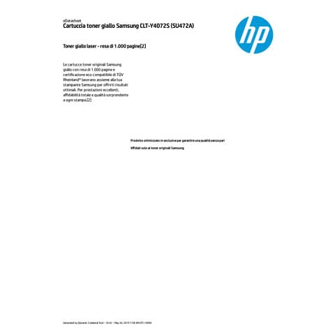 Toner CLT-Y4072S Samsung giallo  SU472A